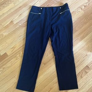 Blue Calvin Klein Navy Blue Dress Pants